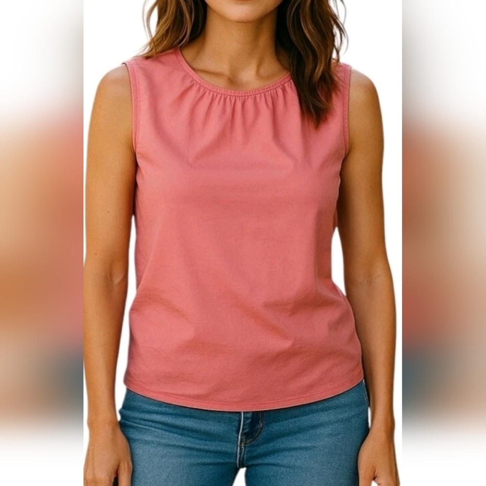 Talbots Coral Sleeveless Tank Top Women Size 16